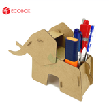  EFK03A - Đựng bút lắp ráp hình con voi bằng giấy carton 