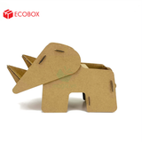  EFK03B - Đựng bút lắp ráp hình con tê giác bằng giấy carton 