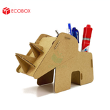  EFK03B - Đựng bút lắp ráp hình con tê giác bằng giấy carton 