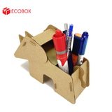  EFK03B - Đựng bút lắp ráp hình con tê giác bằng giấy carton 