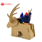  EFK03C - Đựng bút lắp ráp hình con hươu bằng giấy carton 