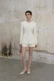  Set dạ trắng áo tay dài và quần short HUONG BOUTIQUE 