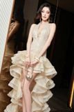  Váy khoét ngực kết hợp chân váy tầng GLAMDOLL 