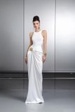  Váy Mooris trắng dài sát nách có charm bên hông eo MAEL FEMME 