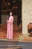  Áo dài Nhã Thanh hồng NẮNG 
