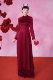  Áo dài Xéo Xọ Hỷ Chi đỏ đầm XÉO XỌ 