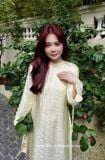  Áo dài Nhã Thanh vàng NẮNG 