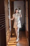  Váy kem ngắn tweed JOIE DES ROSE 