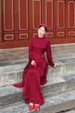  Áo dài Xéo Xọ Hỷ Chi đỏ đầm XÉO XỌ 