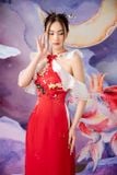 W - Áo dài đỏ cá chép LINH PHUNG 