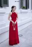  W - Áo dài đỏ cổ yếm BYDI 