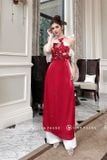  W - Áo dài đỏ cá chép LINH PHUNG 