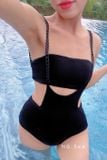  Bikini đen 2 dây xích nhựa NG 3.5 