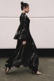  Áo dài Bách Hoa sequin đen XÉO XỌ 