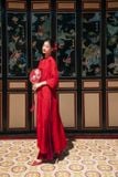  Áo dài CHU ĐÀO XÉO XỌ 