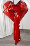  W - Áo dài đỏ tay loe quần đỏ ONONMADE 