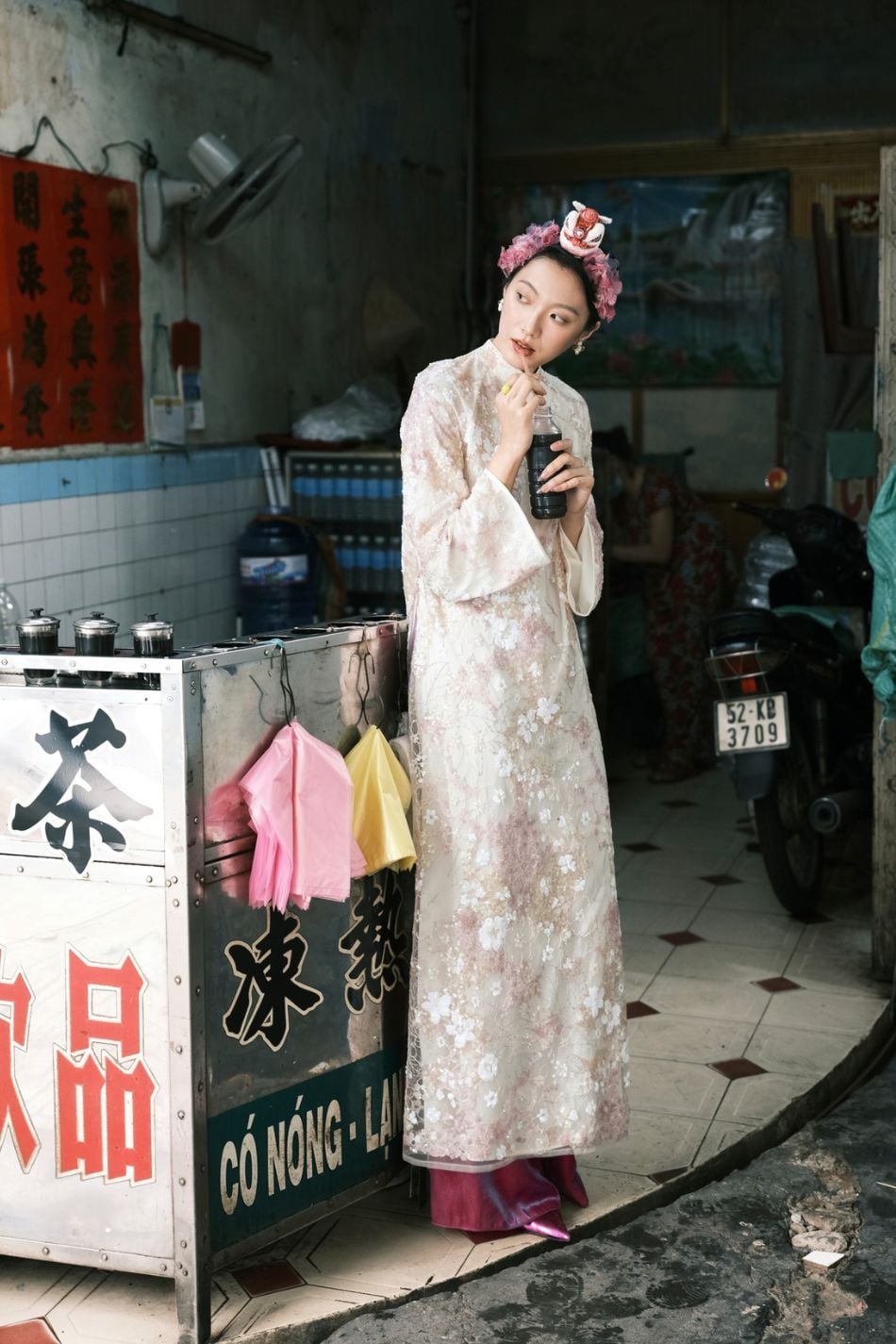  Áo dài HẠ MIÊN XÉO XỌ 