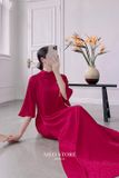  Áo dài hồng điều kèm ngọc bội MEO STORE 
