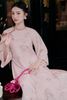 Áo dài hồng nhạt tay lửng JOIE DES ROSE thanh lịch