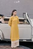  Áo dài Lá Ngọc Cành Vàng CÁM 