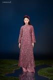  Áo dài tím sequin LAM KHUE 