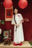  Áo dài trắng quần đỏ ÁO DÀI CÁM 