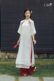  Áo dài trắng quần đỏ ÁO DÀI CÁM 