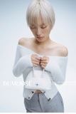  Áo trắng bẹt vai tay dài DEAR JOSE 