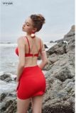  Bikini đỏ kèm cover rút dây VIVIAN 