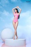  Bikini hồng lệch vai VIVIAN 