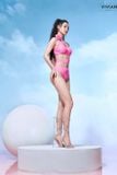  Bikini hồng lệch vai VIVIAN 