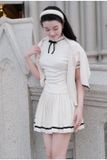  Set 3 món nữ sinh màu kem JOIE DES ROSE 
