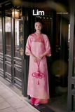  Set áo dài hồng quần hồng JOIE DES ROSE 