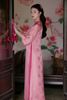 Set áo dài hồng quần hồng JOIE DES ROSE thanh lịch