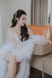 Set bikini ren kèm choàng khổng lồ SEXY M 