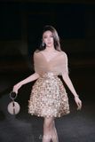  Váy bẹt vai đính sequin LOVELYN 