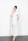  Váy body cổ xẻ 1 bên và xẻ đùi LALING 