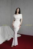  Váy body dài bẹt vai tay ngắn LANE JT 