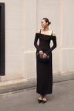  Váy body trắng 2 dây to tay dài CHATS 