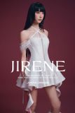  Váy cổ yếm cách kiểu chéo ren JIRENE 