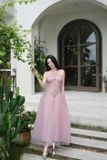  Váy cổ yếm hồng công chúa JOSEPHIEN 