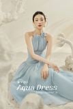  Váy cổ yếm xanh đính hoa  BYDI 