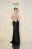 Váy cúp ngực trên dưới tà đen dài BY DI đi tiệc đẹp