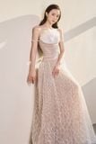  Váy dài tà lưới đính đá JOSEPHINE 