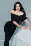  Váy đen dài bẹt vai tay ngắn LANE JT 