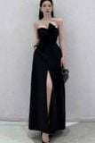  Váy đen dài xẻ đùi LANE JT 