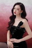  Váy den ngắn lấp lánh DELICATE 