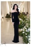  Váy đen ôm body bẹt vai LASAPRI 