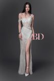  Váy đính đá xẻ đùi BANDAGE DRESS 