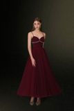  Váy đỏ dài 2 dây JOSEPHINE 